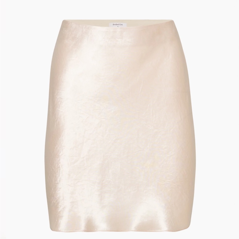 Babaton satin slip mini skirt